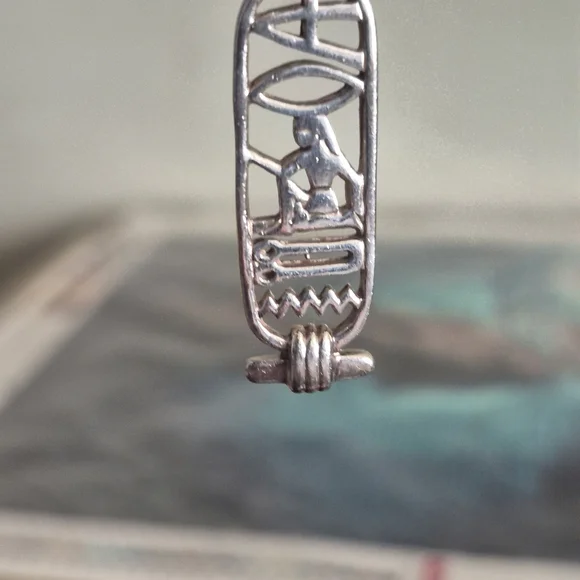 Silver Hieroglyphic Pendant - Picture 2 of 5